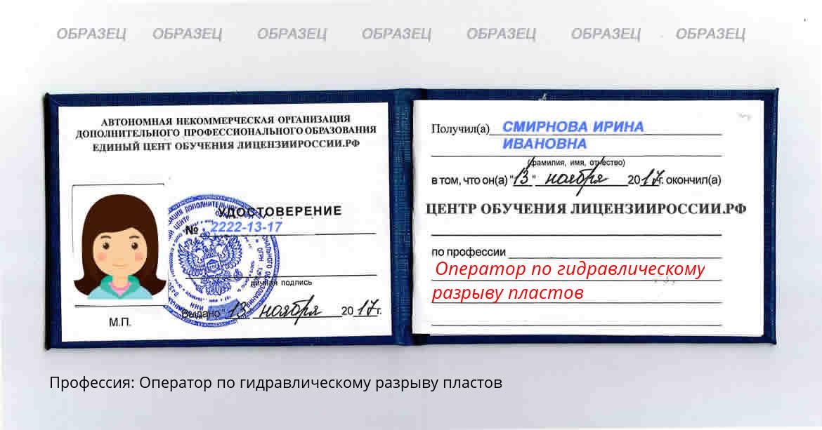 Оператор по гидравлическому разрыву пластов Александровск